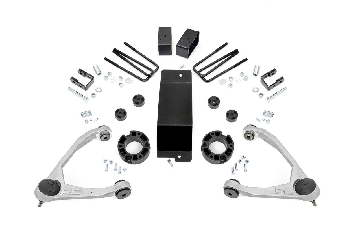 GMC Sierra 1500 Suspension Lift Kit - Rough Country - 3.5 Inch Lift | Mag-ride | Alu/Cast Steel - '14-'16